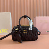 ARCADIE MINI BAG 19 BLACK IN MATELASSÉ NAPPA LEATHER